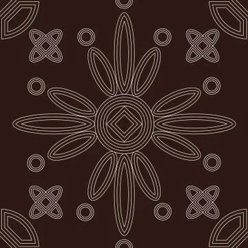 Ornament from geometric elements Illustrazione stock