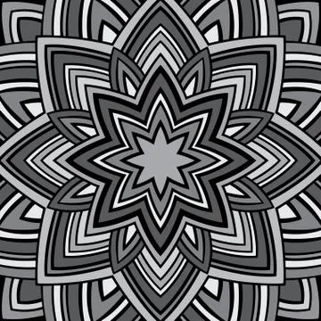 Ornament in gray tones. Stock Illustration