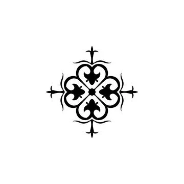 Ornament of hearts icon. Element of patterns elements illustration. Premium Stock Illustration