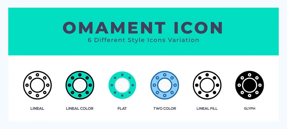 Ornament icon vector for web. and mobile app Stock Illustration