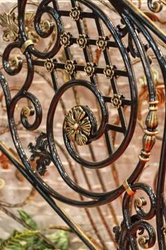 Ornament  from iron Foto stock