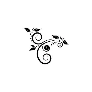 Ornament with leaves icon. Element of patterns elements illustration. Premium Stock Illustration