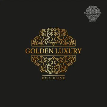 Ornament or pattern for logo. Luxurious style Stock Illustration