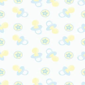 The ornament of pacifiers and balls Stock Illustration