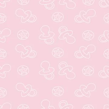 The ornament of pacifiers and balls Stock Illustration