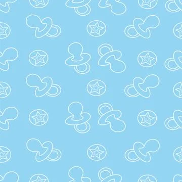 The ornament of pacifiers and balls Stock Illustration