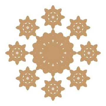 Ornament Pattern Intricate Symmetrical Mandala Floral Artwork Decorative Floral  스톡 일러스트