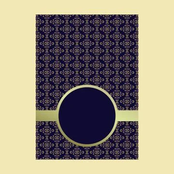 Ornament pattern page cover layouts for wedding, menu, book template design Illustrazione stock