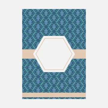 Ornament pattern page cover layouts for wedding, menu, book template design Stock Illustration
