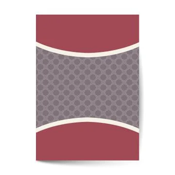 Ornament pattern page cover layouts for wedding, menu, book template design Stock Illustration