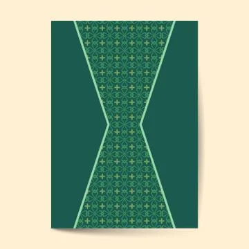 Ornament pattern page cover layouts for wedding, menu, book template design Illustrazione stock