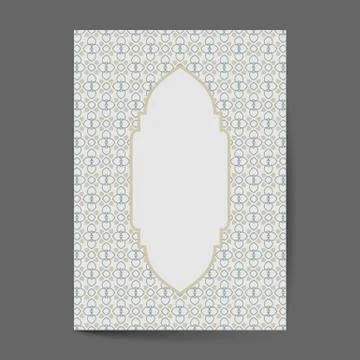 Ornament pattern page cover layouts for wedding, menu, book template design 스톡 일러스트