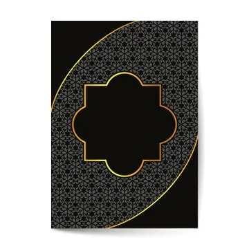 Ornament pattern page cover layouts for wedding, menu, book template design 스톡 일러스트