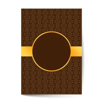 Ornament pattern page cover layouts for wedding, menu, book template design Illustrazione stock