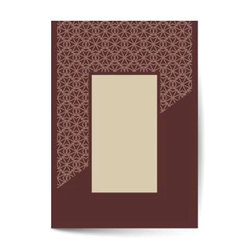 Ornament pattern page cover layouts for wedding, menu, book template design Stock Illustration
