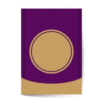 Ornament pattern page cover layouts for wedding, menu, book template design 스톡 일러스트