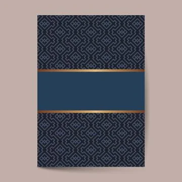 Ornament pattern page cover layouts for wedding, menu, book template design 스톡 일러스트