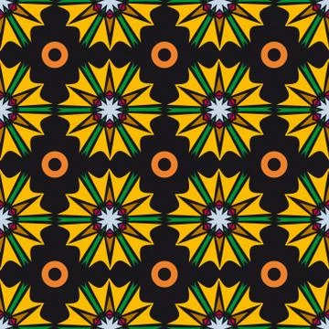 Ornament pattern vector tile Stock Illustration