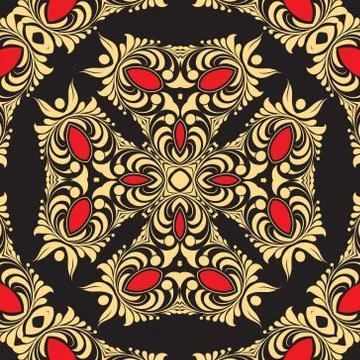 Ornament pattern vector tile 스톡 일러스트