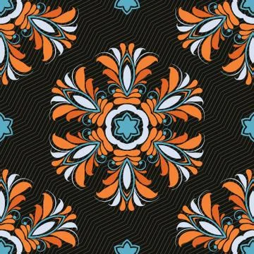 Ornament pattern vector tile 스톡 일러스트
