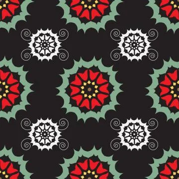 Ornament pattern vector tile Stock Illustration