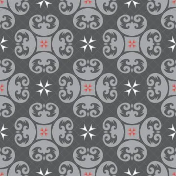 Ornament pattern vector tile Stock Illustration