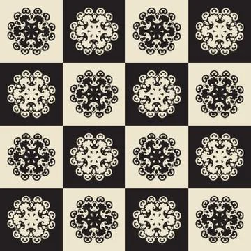 Ornament pattern vector tile Ilustración de archivo