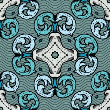 Ornament pattern vector tile Ilustración de archivo