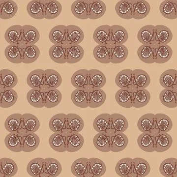 Ornament with peacocks seamless vector pattern 스톡 일러스트