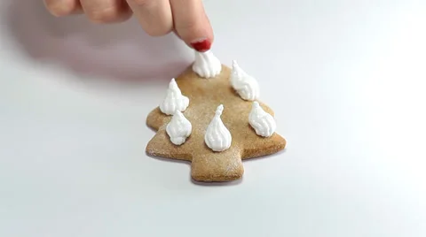 Ornament pine gingerbread Stock Footage 36003154