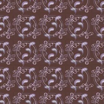 Ornament in purple Stock Illustration