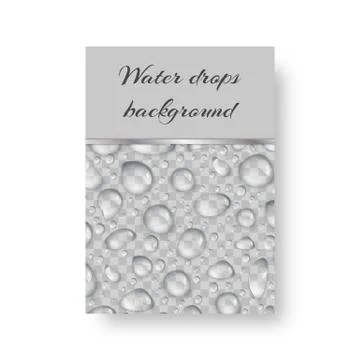 Ornament with rain drops Stock Illustration