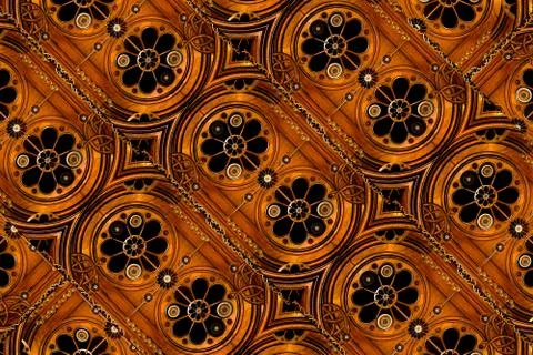 Ornament retro machine pattern Stock Illustration