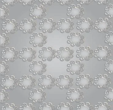 Ornament from the rounded figures Stock Illustration