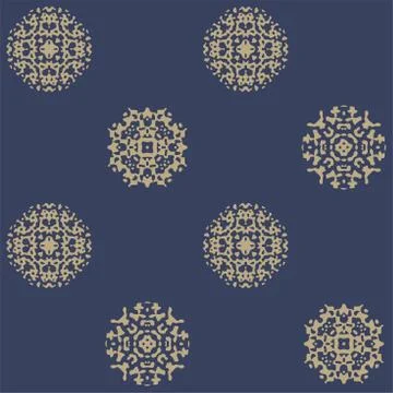 Ornament Seamless Vector Pattern - Repeating ornament for textile, wraping paper Illustrazione stock