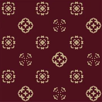 Ornament Seamless Vector Pattern - Repeating ornament for textile, wraping paper Stockillustratie