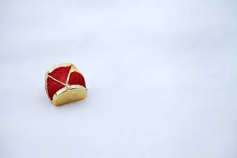 Ornament in Snow Stock Photos
