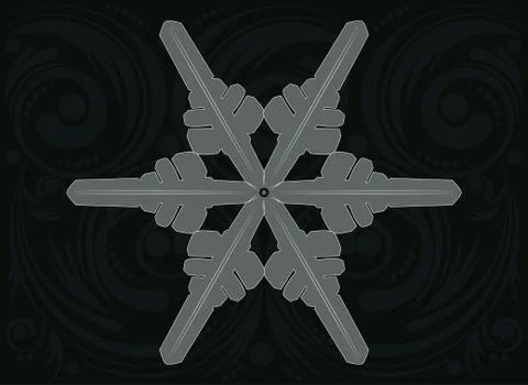 Ornament Snowflake Stock Illustration