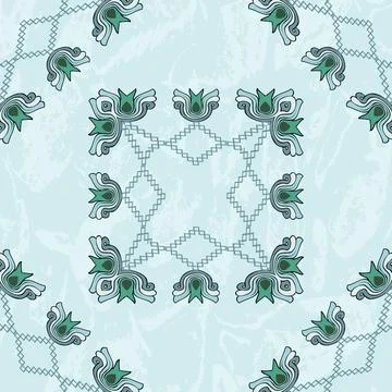 Ornament square Stock Illustration