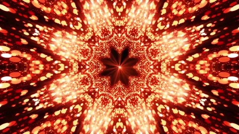 Ornament Star Red Pattern Background Loop Stock Footage 285677195