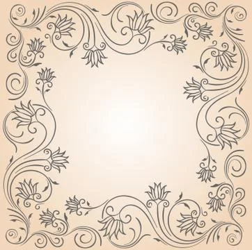 Ornament text frame 스톡 일러스트