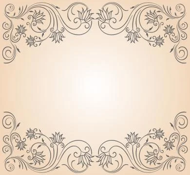 Ornament text frame Stockillustratie