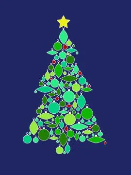 Ornament tree Stock Illustration