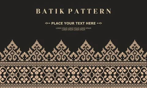 Ornament vector pattern traditional design batik pattern Stock Illustration