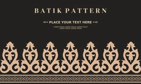 Ornament vector pattern traditional design batik pattern Stock Illustration