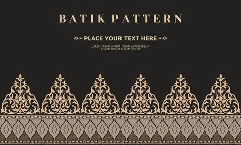 Ornament vector pattern traditional design batik pattern Illustrazione stock