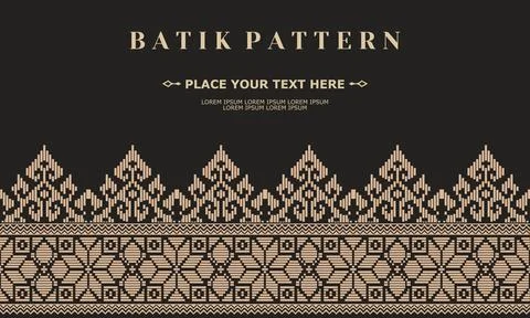 Ornament vector pattern traditional design batik pattern Stock Illustration