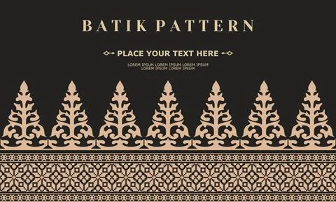 Ornament vector pattern traditional design batik pattern Stock Illustration