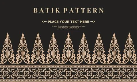 Ornament vector pattern traditional design batik pattern Stock Illustration
