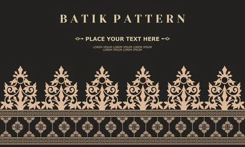 Ornament vector pattern traditional design batik pattern Stock Illustration